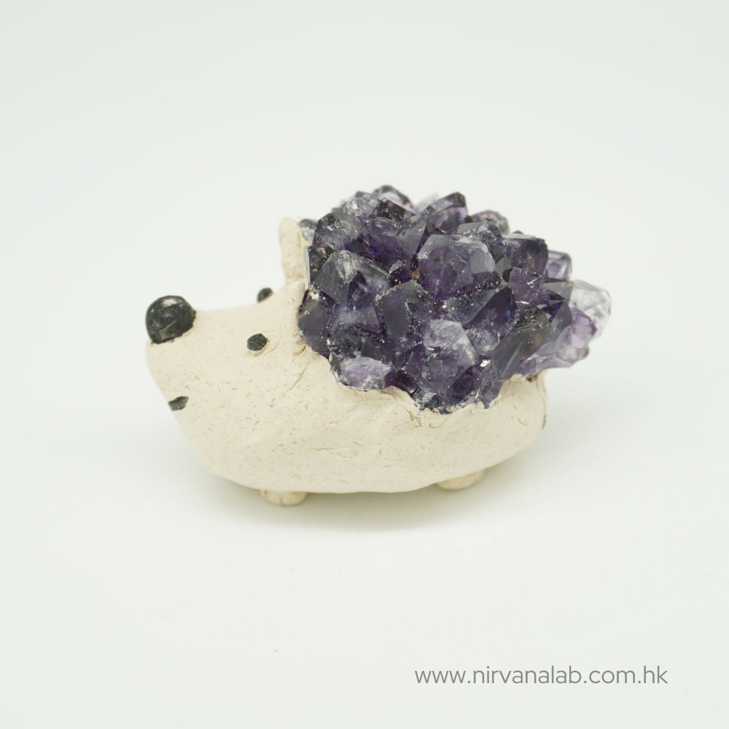 Citrine Stone Plastic Hedgehog