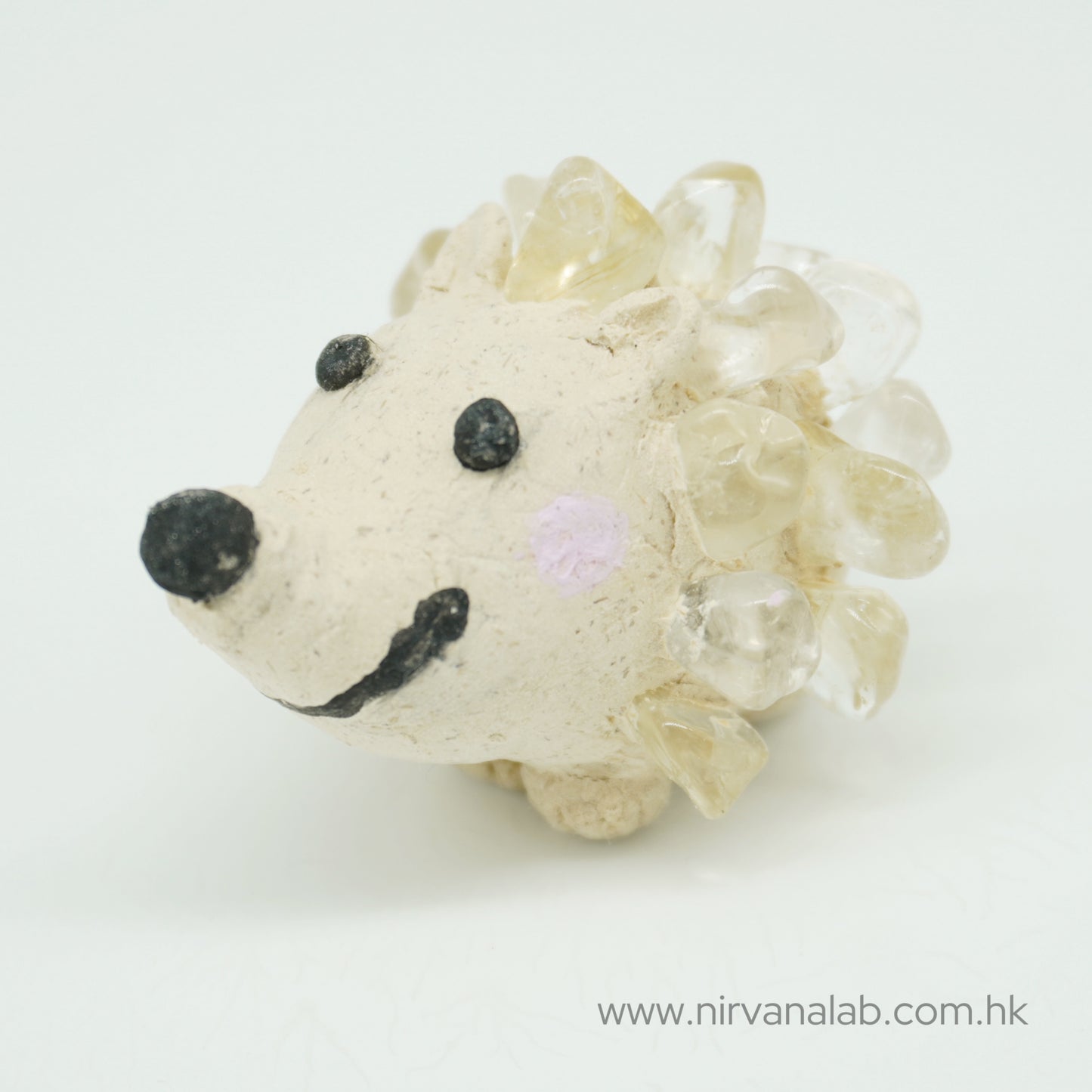 Citrine Stone Plastic Hedgehog