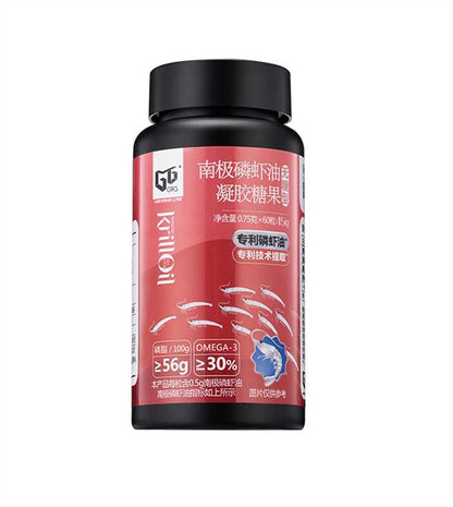 GTG南極純磷蝦油 60％磷脂含量 魚油升級 omega-3 蝦青素 GTG Antarctic krill oil  60% phospholipid High-Potency omega-3  Astaxanthin