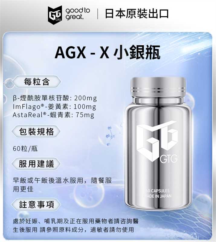 GTG原裝進口復配NMN12000β-煙酰胺單核苷酸 姜黃 蝦青素 GTG NMN12000 Combo  β-NMN  Curcumin Astaxanthin